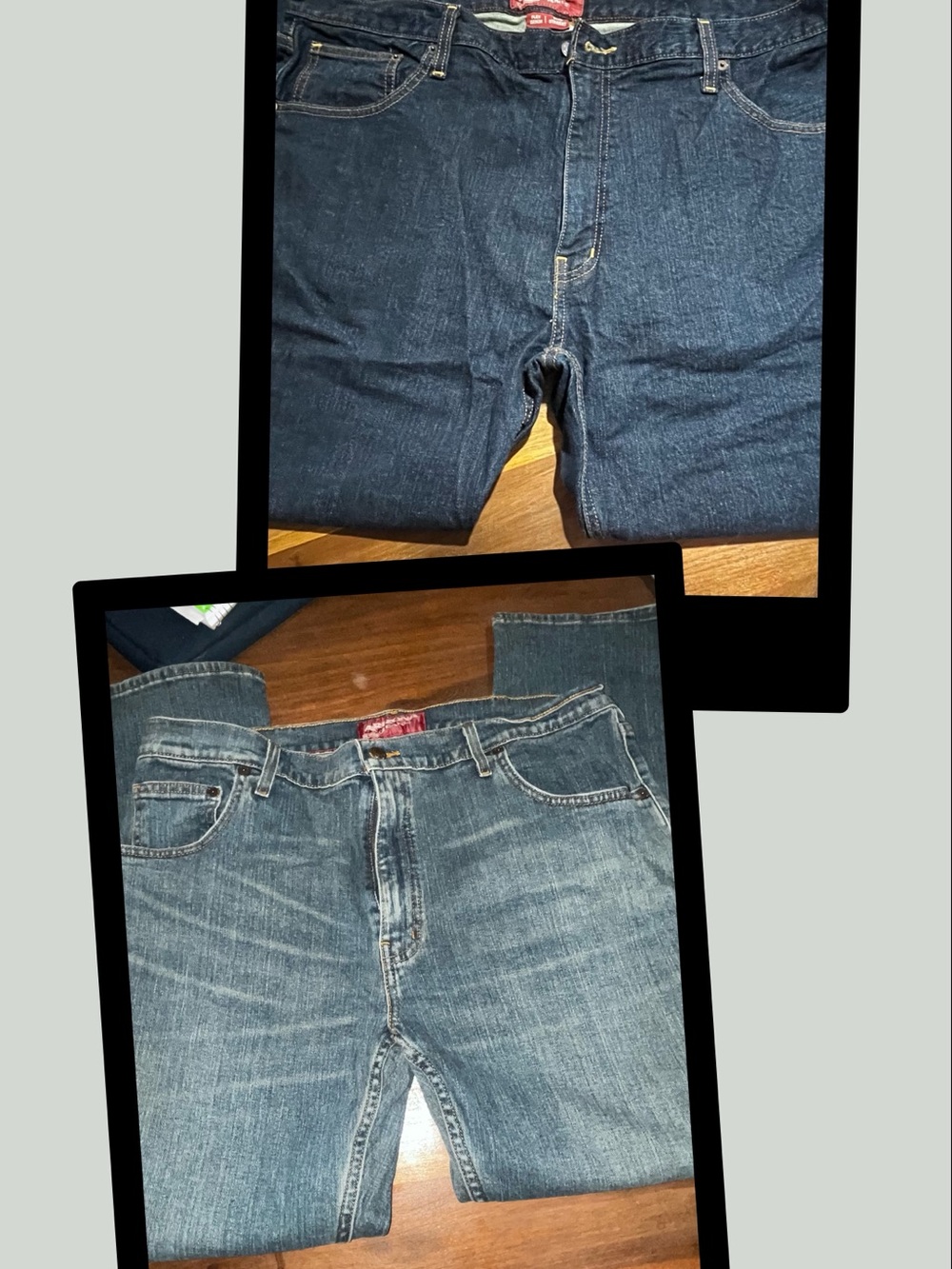 Arizona Jean Co Men's Jeans Lot 40x30 Slim Straight Denim Blue Pair